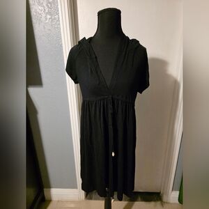 Dotti Swim Cover Black Dress Size S